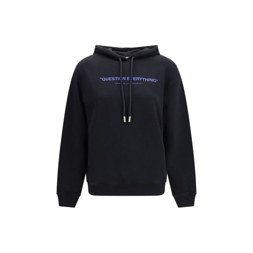 Off-White Black Cotton Women's Sweatshirt